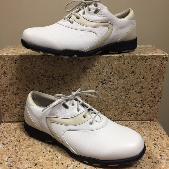 Etonic Shoes - Etonic 9.5 White/ Cream Golf Shoes/Cleats Comfort